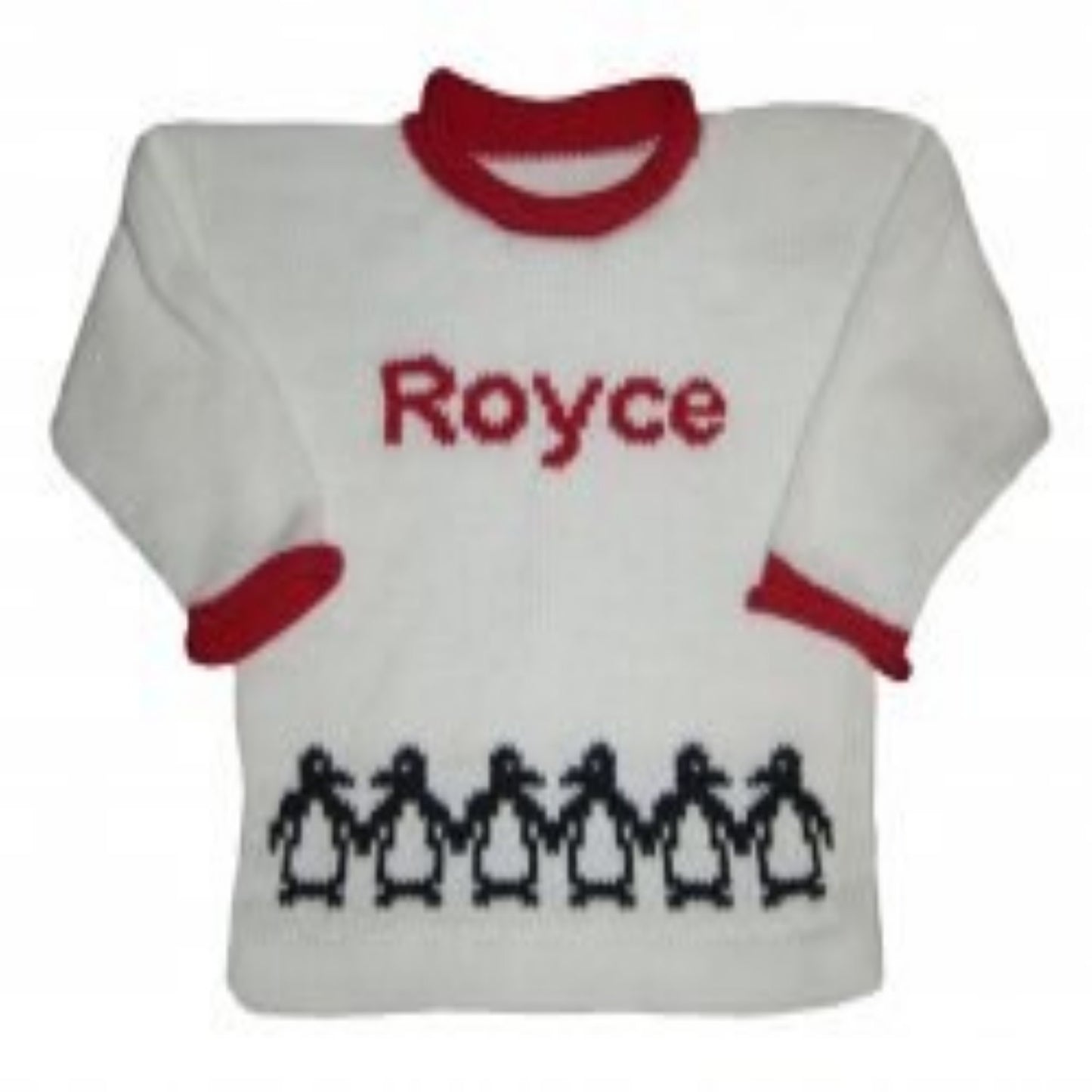 Holiday Penguin Sweater - Custom Knits for Baby