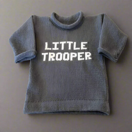 The Perfect Gift for Military Families: Little Trooper Personalized Baby Knit Outfit