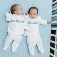 Classic Ribbed Name Pullover – Personalized Baby Name sweater