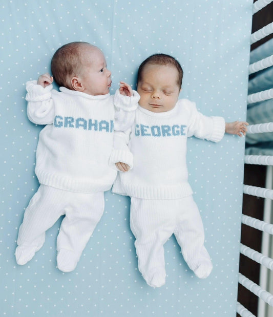 Classic Ribbed Name Pullover – Personalized Baby Name sweater