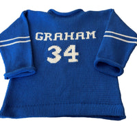 Personalize  your sweater with name and number
