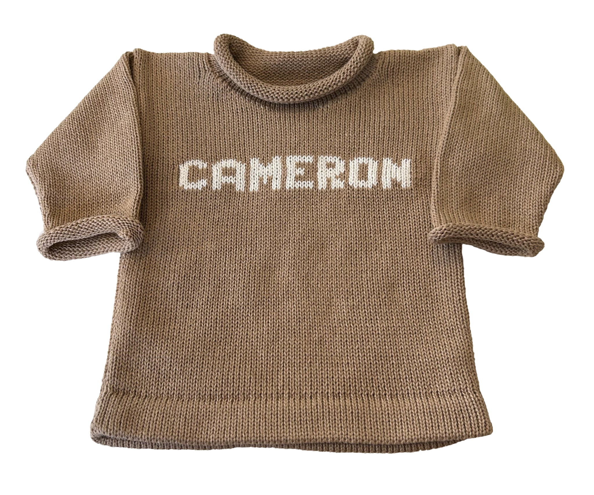 classic baby name sweater