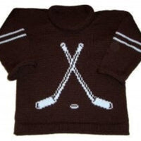 Custom Knit Hockey Varsity Sweater - Custom Knits for Baby