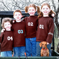 Custom Knit Varsity Sweater - Custom Knits for Baby