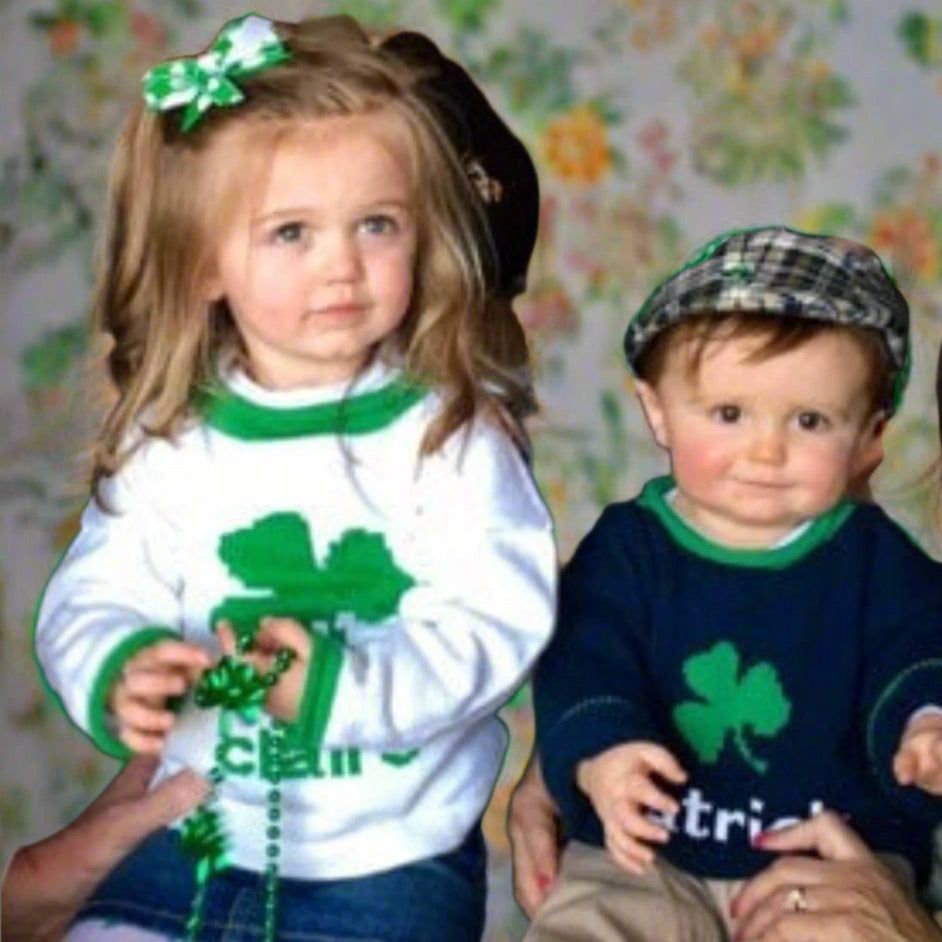 Personalized St. Patrick's Day Sweater - Custom Knits for Baby