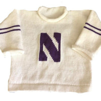Northwestern Wildcats Alumni Sweater - Custom Knits for Baby