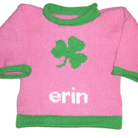 Personalized St. Patrick's Day Sweater - Custom Knits for Baby