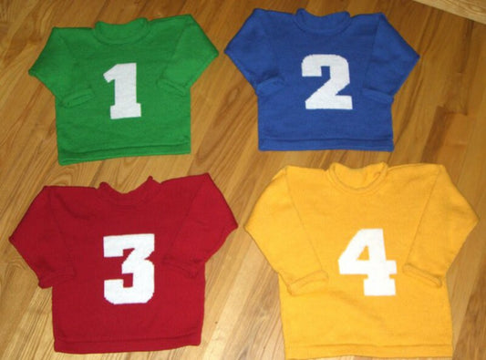 Got Your Number Personalized Birthday Sweater - Custom Knits for Baby