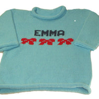 Personalized Name Sweater for Little Girls - Custom Knits for Baby