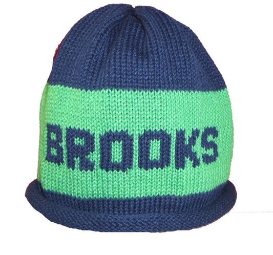 Rugby Name Hat for Baby - Custom Knits for Baby