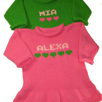 Personalized Ruffled Tunic - Custom Knits for Baby