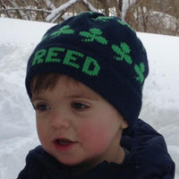 Personalized St. Patricks Day Shamrock Hat - Custom Knits for Baby